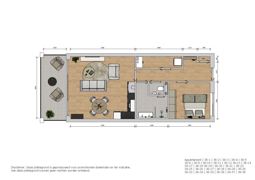 2-kamer appartement – Foto 3